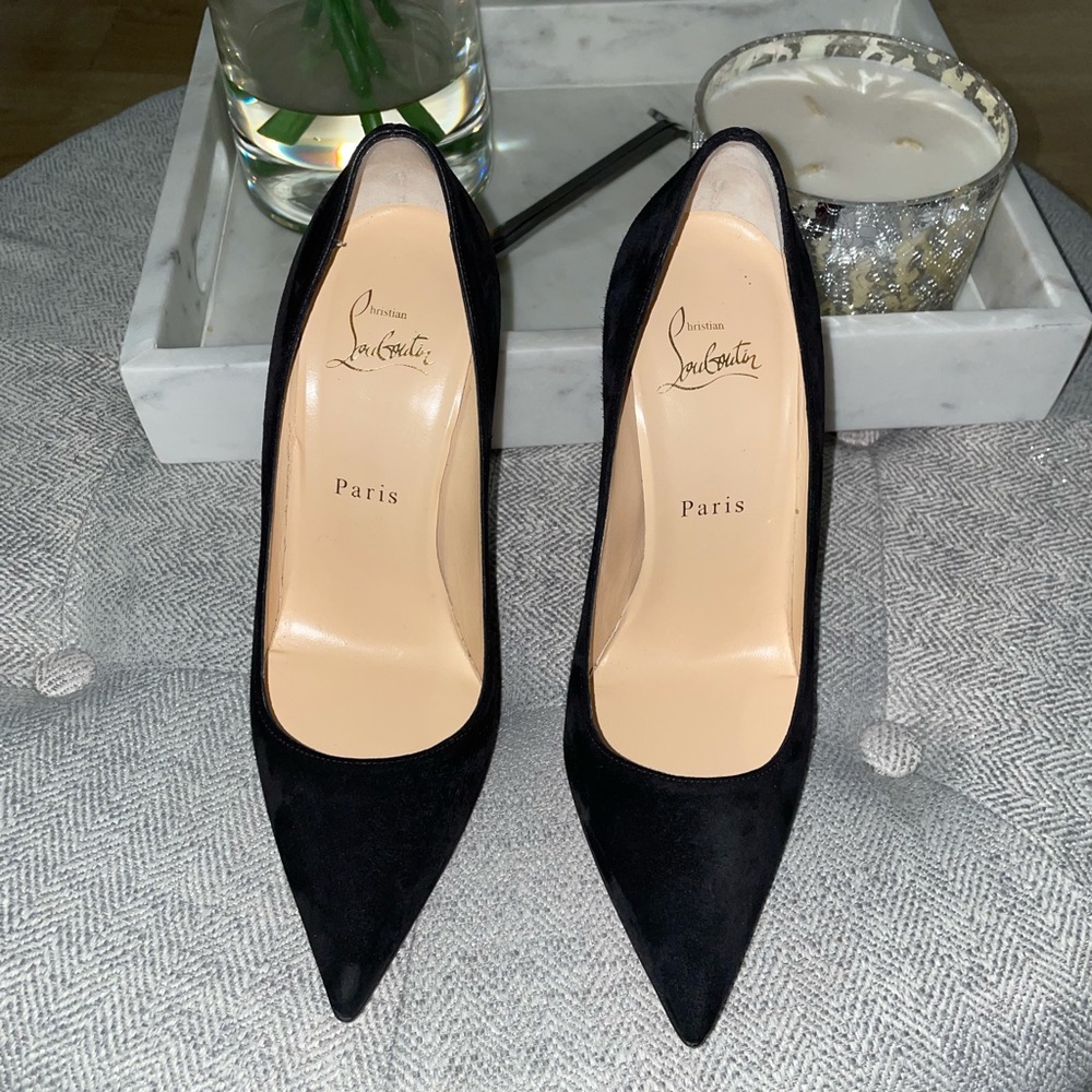 Christian Louboutin Alminette 100 Veau Velours blk